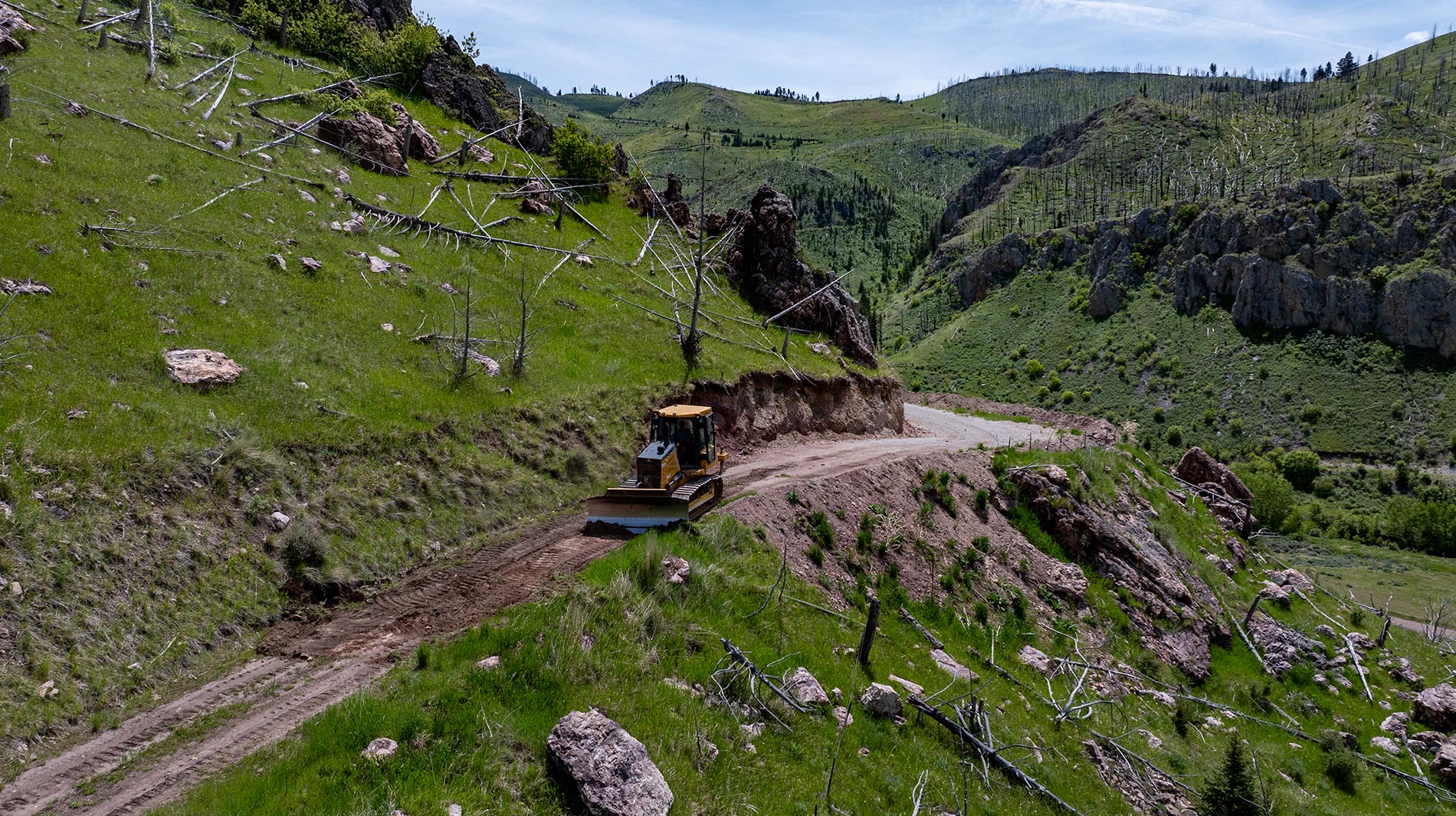 Dry Creek Rd Cut In 2 Big